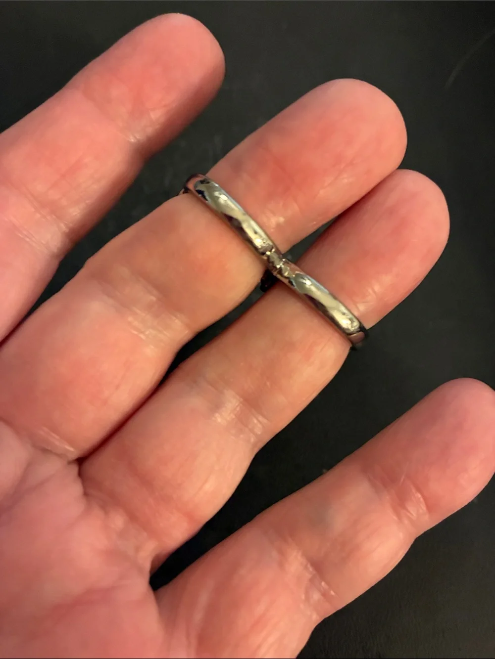 Silver Skeleton Key Pendant - Heart Bow NWOT